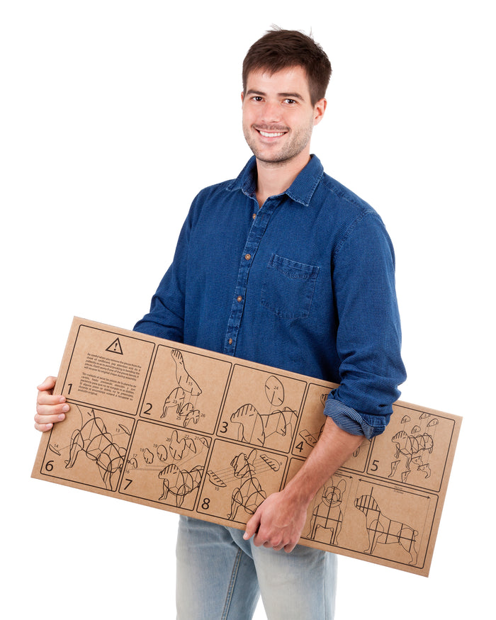 Milimetrado - Franse Bulldog van Karton - Decoratief opbergrek