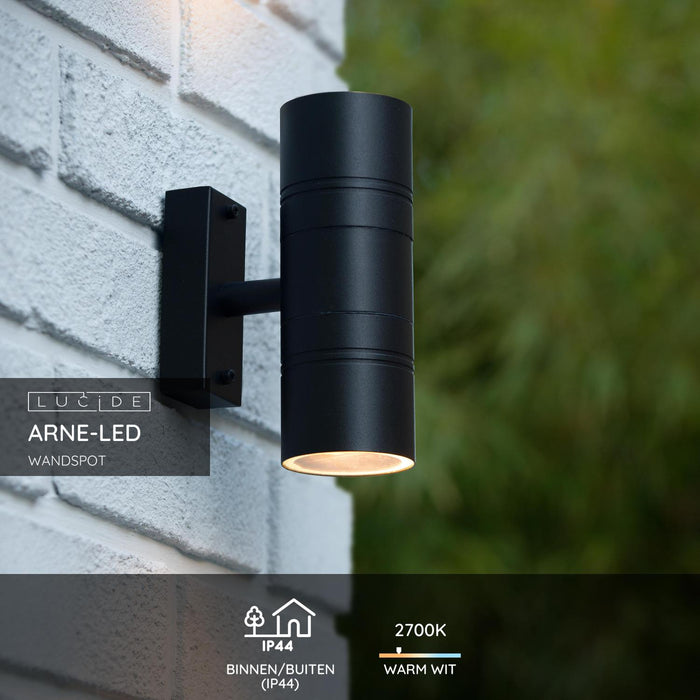 Lucide ARNE-LED Wandspot - Zwart