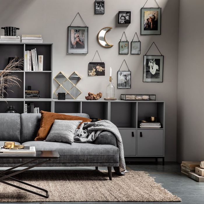 vtwonen Lower Case Modulaire Wandkast 2 Vakken - Open - Betongrijs