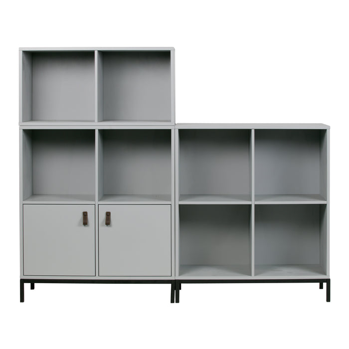 vtwonen Lower Case Modulaire Wandkast 2 Vakken - Open - Betongrijs