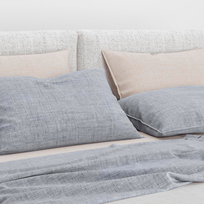 Zo Home Lino Kussensloop Linnen Look denim drift