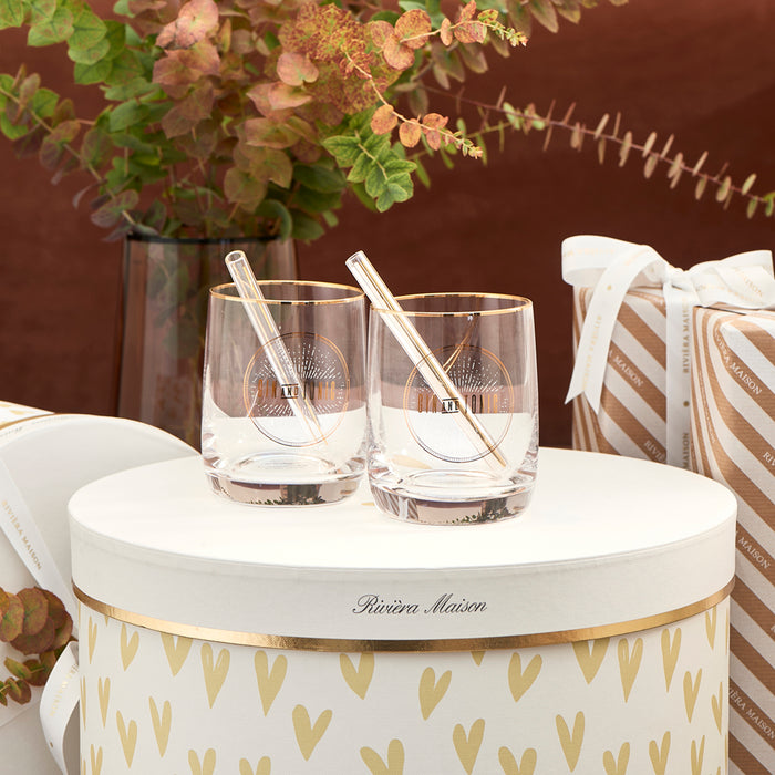 Rivièra Maison - Elegante Glazen Set in T11 - Transparant van G55 - Glas met een hoogte van 13 cm