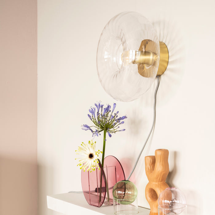 It's about RoMi Brussels Wandlamp - Goud/Transparant