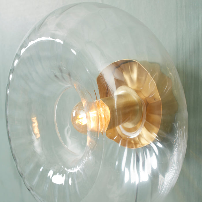 It's about RoMi Brussels Wandlamp - Goud/Transparant