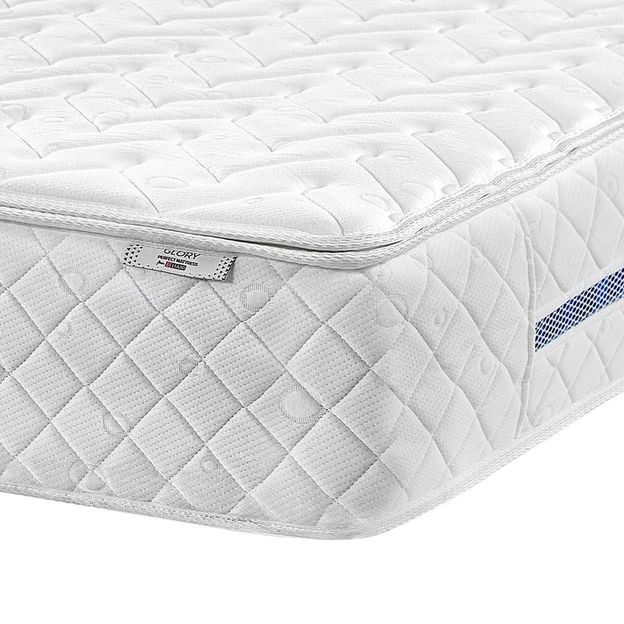 Beliani - GLORY - Matras - Wit - 180 x 200 cm - Polyester