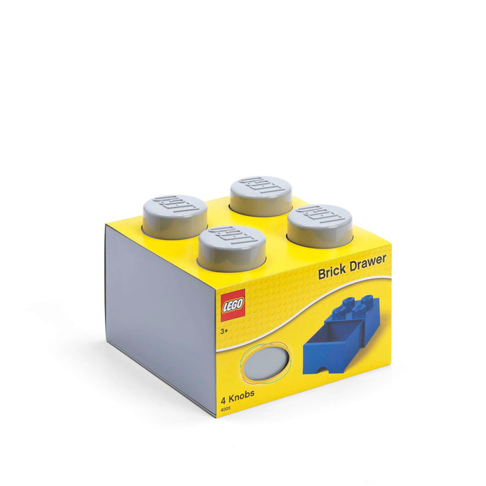 LEGO - Opberglade Brick 4, Grijs - LEGO