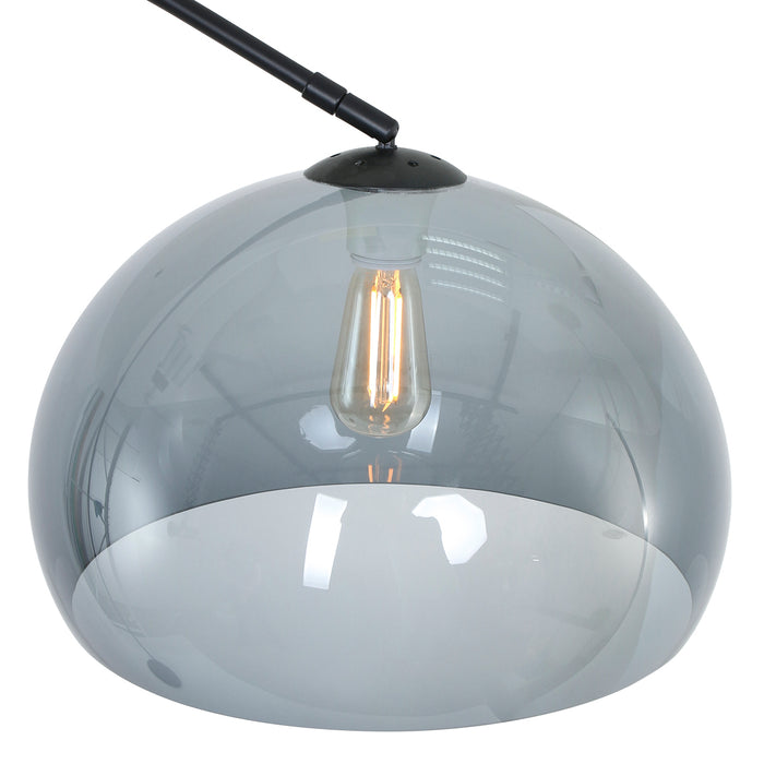 Steinhauer - vloerlamp - Sparkled Light - zwart - kunststof metaal - booglamp - E27 - 9878ZW