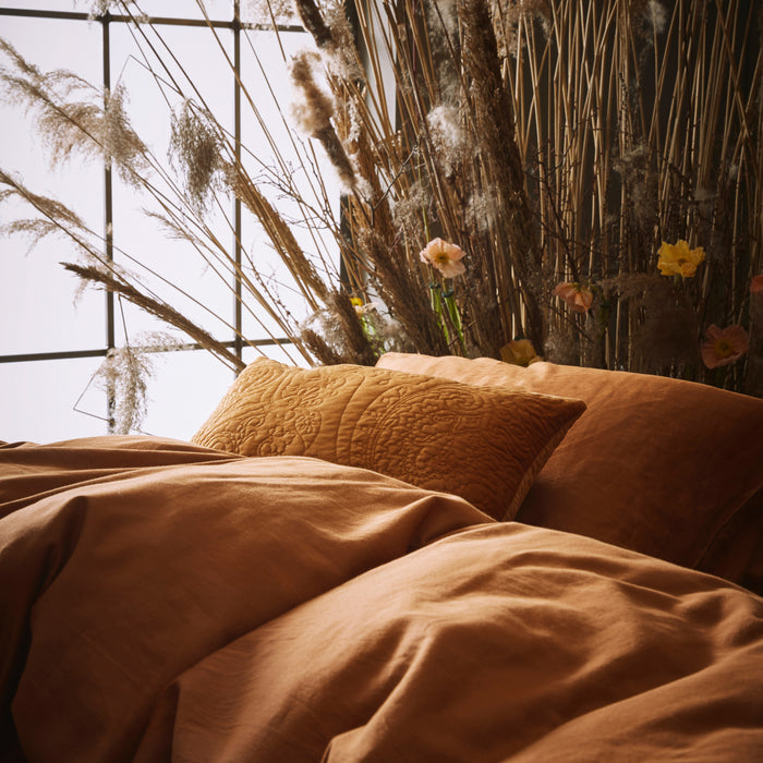 Essenza Minte Dekbedovertrek 240 x 220 cm - Leather Brown