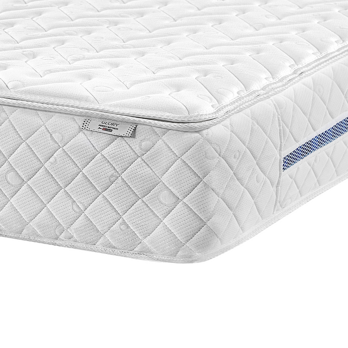 Beliani-GLORY-Pocketveringmatras medium-Wit-140 x 200 cm-Polyester