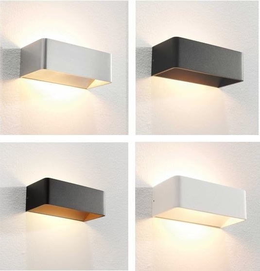 Artdelight Wandlamp Mainz Zwart 2 x 3Watt Led