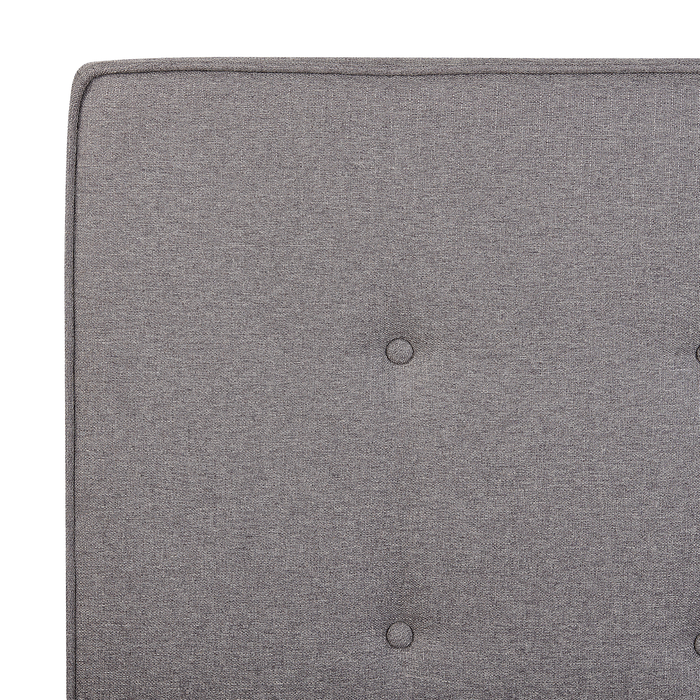 Beliani-AMBASSADOR-Eenpersoonsbed-Grijs-90 x 200 cm-Polyester