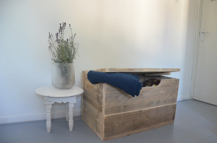 Wood4you - Speelgoedkist - Kick - Steigerhout 90Lx50Hx50D cm -