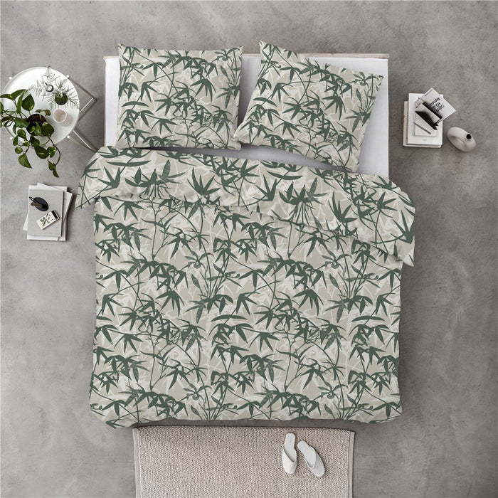 Byrklund - Dekbedovertrek Enjoying Bamboo - 140x220 - Groen