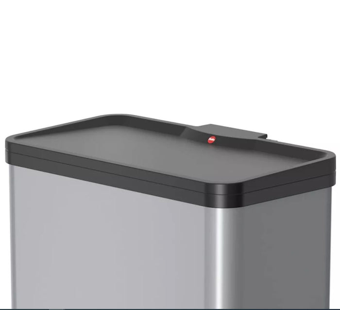 Hailo Öko Trio Plus L Prullenbak - 3x9L - zilver