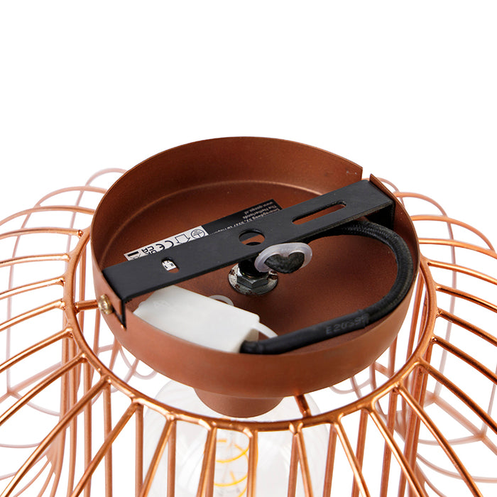 QAZQA Plafondlamp sarina - Koper - Design - D 250mm