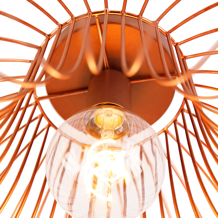 QAZQA Plafondlamp sarina - Koper - Design - D 250mm