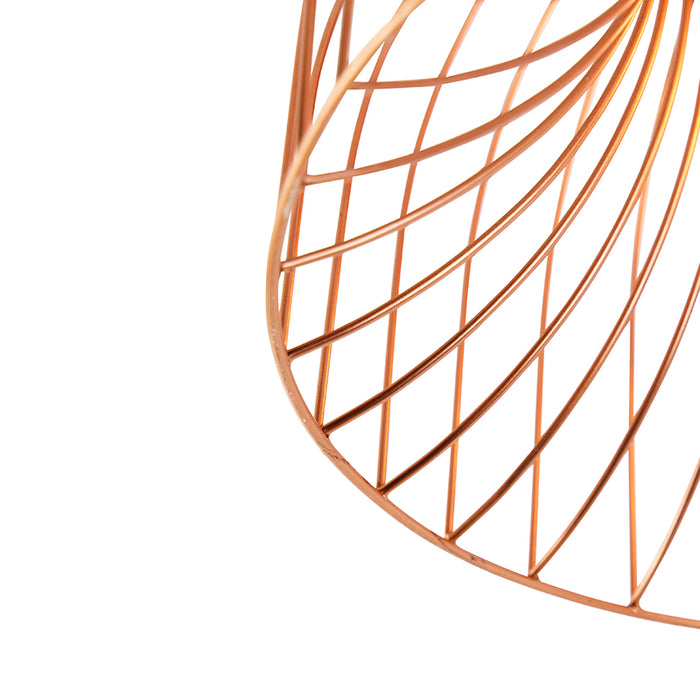 QAZQA Plafondlamp sarina - Koper - Design - D 250mm