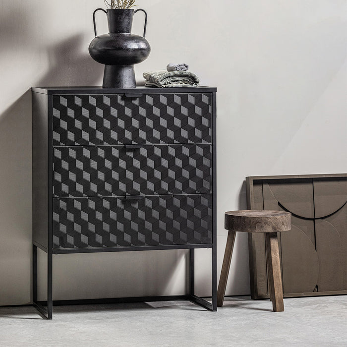 WOOOD Kaya Schilderij Espresso 60 x 60 cm