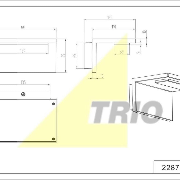 Trio Leuchten Trave Wandlamp voor buiten Wit