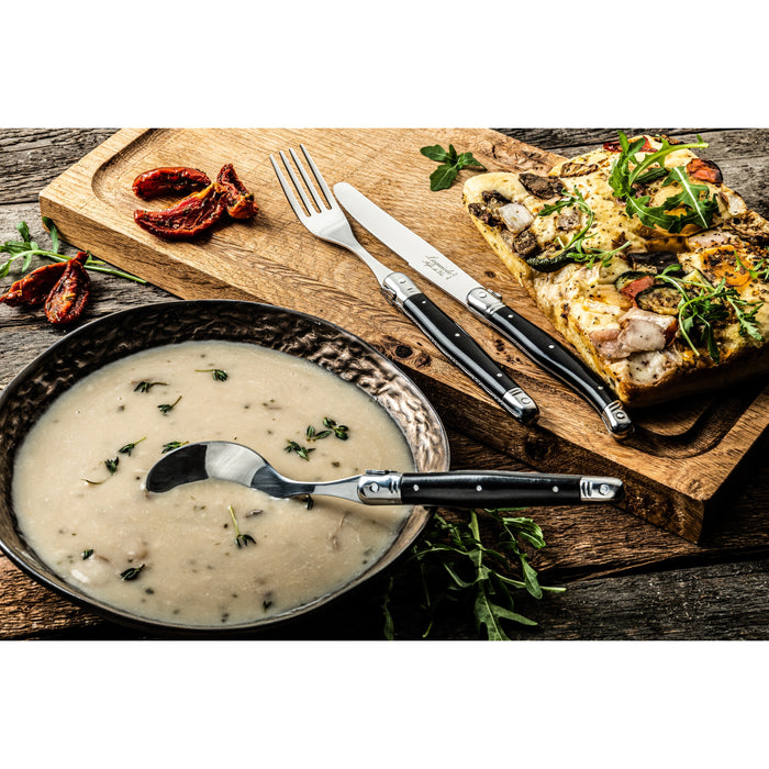 Laguiole Style de Vie Premium Line bestekset 6-personen zwart
