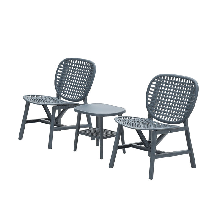 Garden Impressions Fien balkonset 3-delig - donker grijs