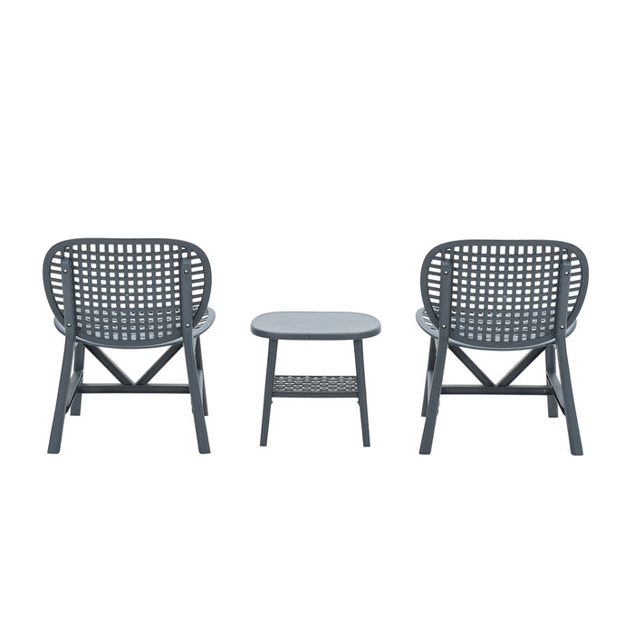 Garden Impressions Fien balkonset 3-delig - donker grijs