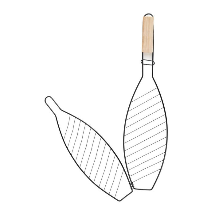 Orange85 BBQ rooster Visklem Accessoires Zwart 35x14cm Non Stick St...