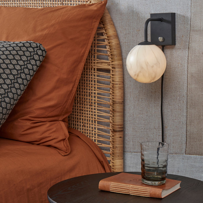 It's about RoMi Carrara Wandlamp - Zwart