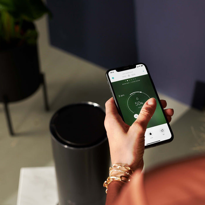 Duux Beam Mini Smart Luchtbevochtiger - 300ml|u - Hygrostaat - Zwart