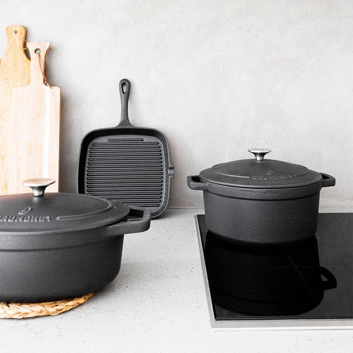 Daumonet Auguste Noir - Gietijzeren Grillpan
