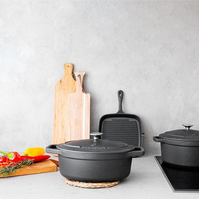 Daumonet Auguste Noir - Gietijzeren Grillpan