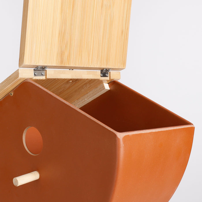 Mica Decorations Orion Vogelhuis - L29 x B18,5 x H20 cm - Bruin