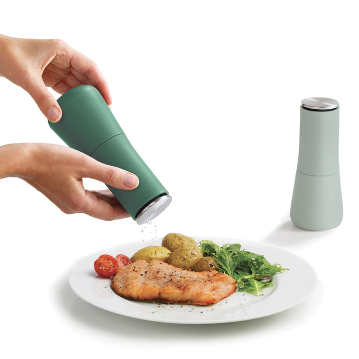 Joseph Joseph Milltop Zout- en Pepermolen - Set van 2 - Sage