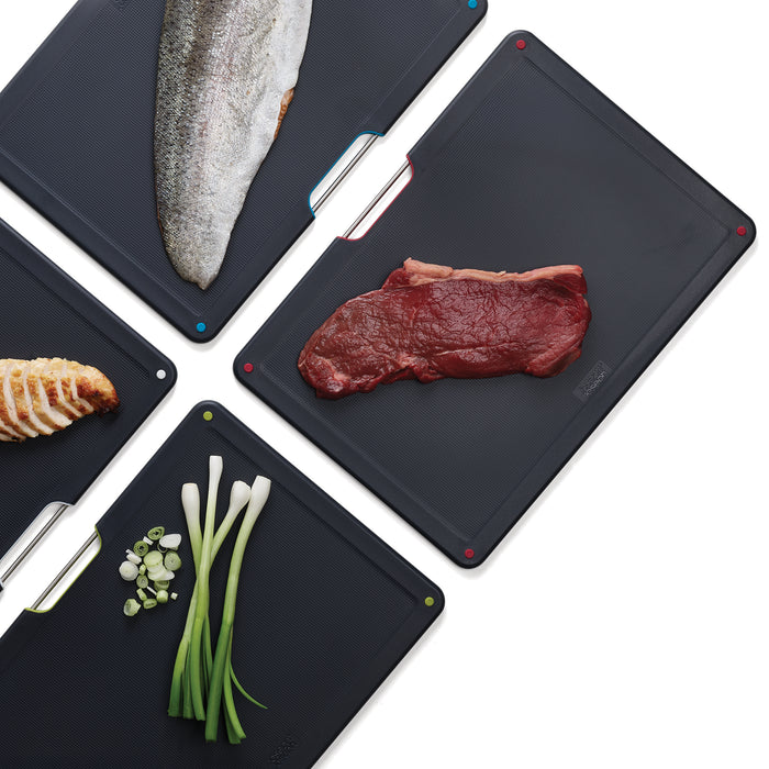 Joseph Joseph Folio Snijplanken - Set van 4 - Zwart