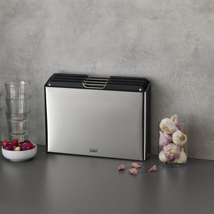 Joseph Joseph Folio Snijplanken - Set van 4 - Zwart