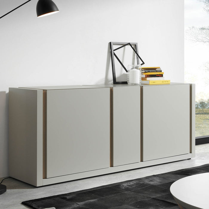 Kave Home - Dilos salontafel wit en es Ø 90 cm