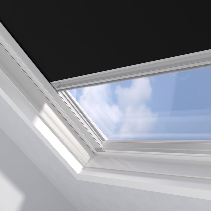 Rollit Mick Skylight Dakraam Rolgordijn - Zwart Verduisterend