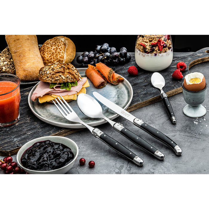 Laguiole Style de Vie Premium Line vorken 6 personen zwart