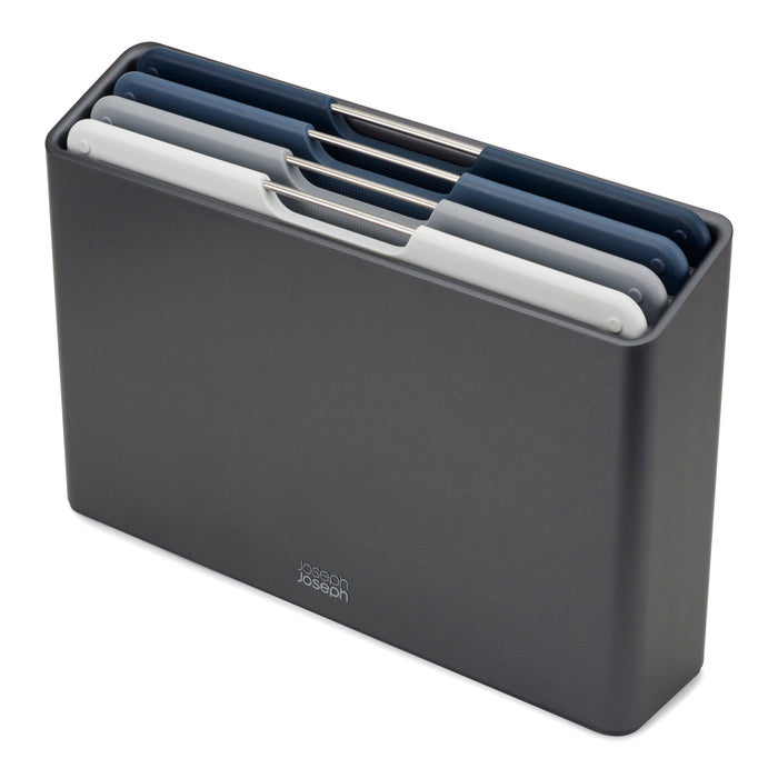 Joseph Joseph Folio Snijplankset - Set van 4 - Zwart / Blauwtinten