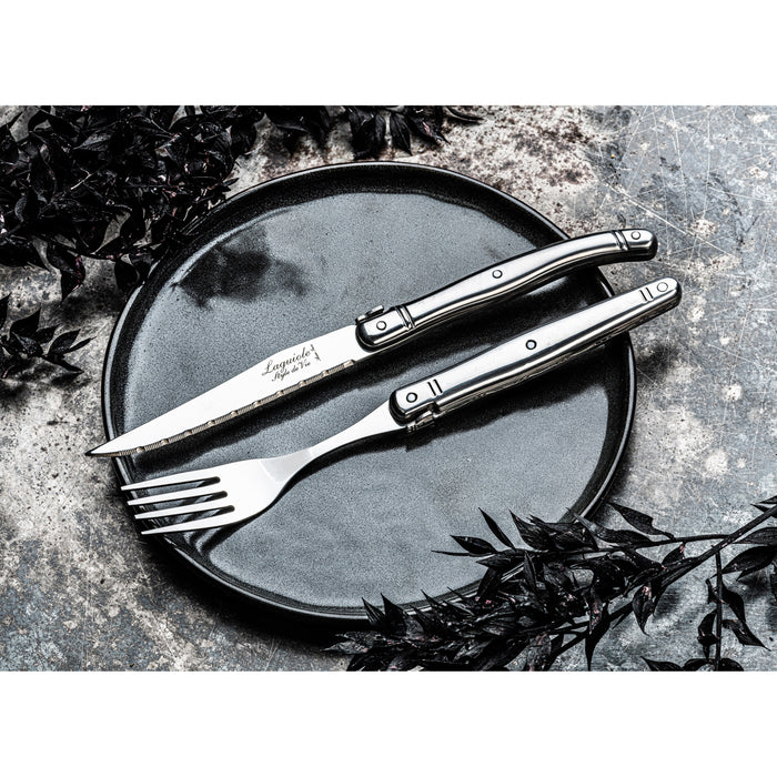 Laguiole Style de Vie Premium Line vorken 6 personen rvs