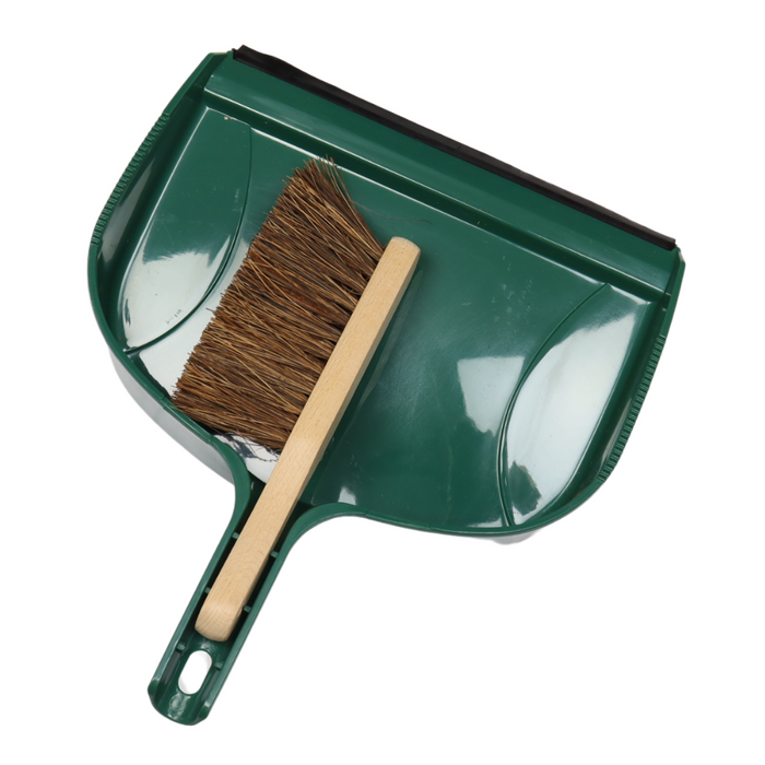 Orange85 Stoffer en Blik Zwart met Hout