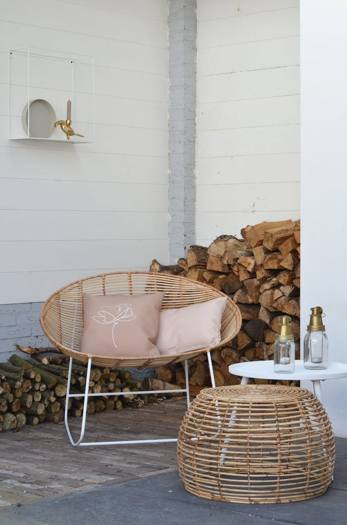 Villa Madelief outdoor kussen beige rechthoek (50x30cm)