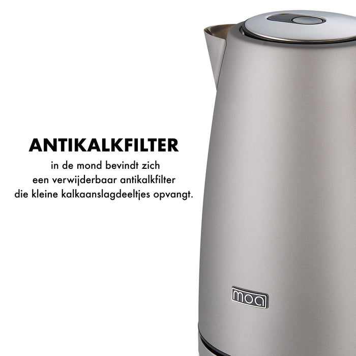 MOA Waterkoker 1.7 liter Modern - Elektrisch - EK1TN