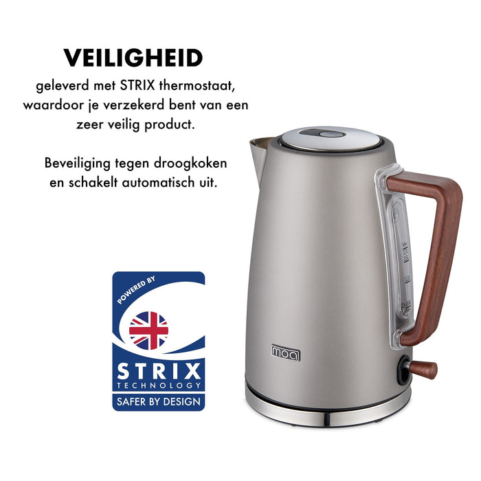 MOA Waterkoker 1.7 liter Modern - Elektrisch - EK1TN