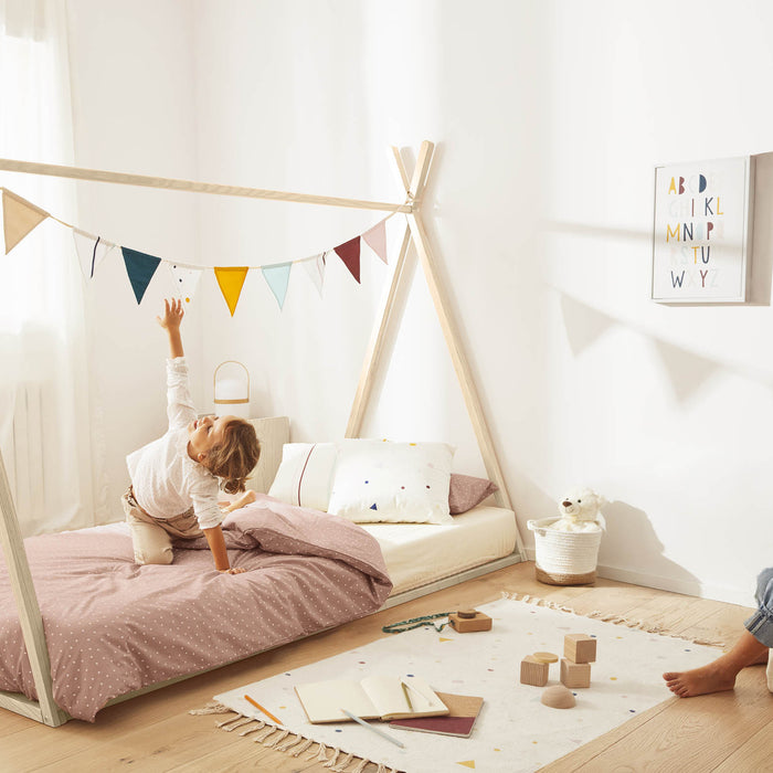 Kave Home Maralis Tipi Eenpersoonsbed 90 x 190 cm