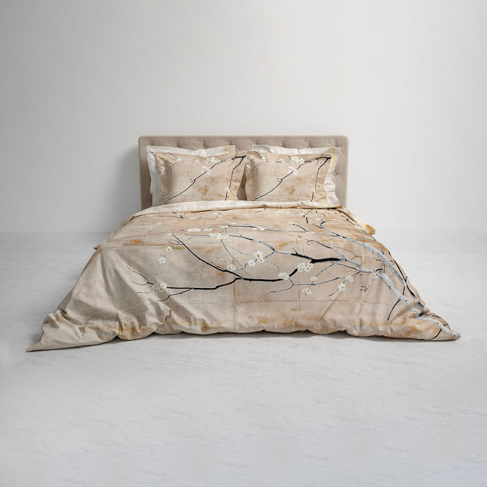 Heckett & Lane Sakura Dekbedovertrek 240 x 200/220 cm - Flowy Beige