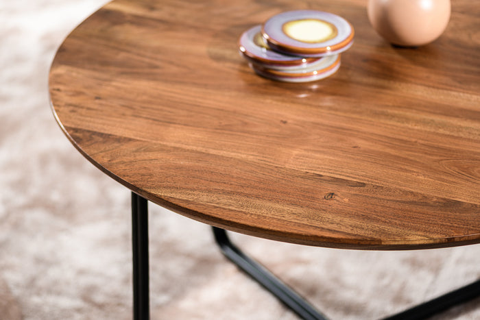 Duverger® Cross Scandinavian - Salontafel - rond - acacia - naturel -