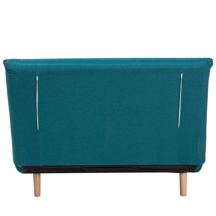 Beliani - SETTEN - Slaapbank 1-zit - Zeeblauw - Polyester