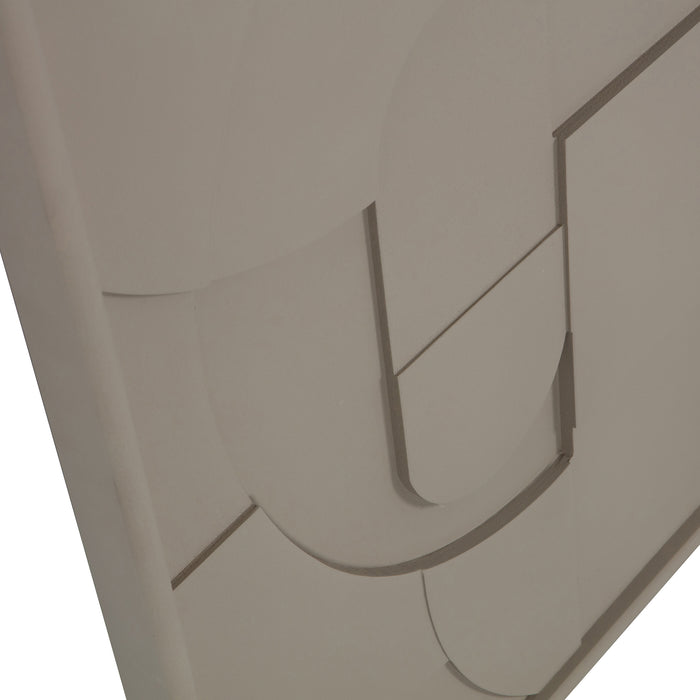 WOOOD Fiona Schilderij 70X100 - Vergrijsd groen