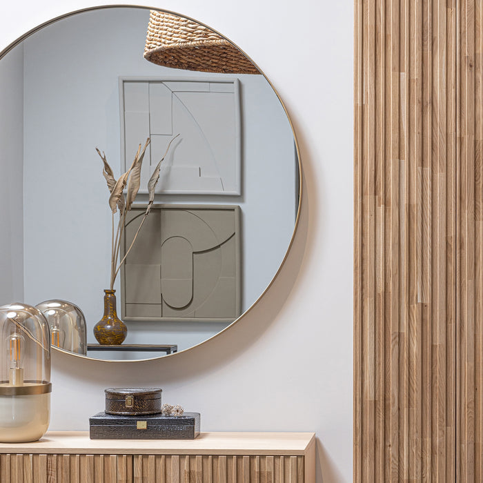 WOOOD Fiona Schilderij 60X60 - Vergrijsd groen